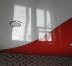 Глянцевые натяжные потолки